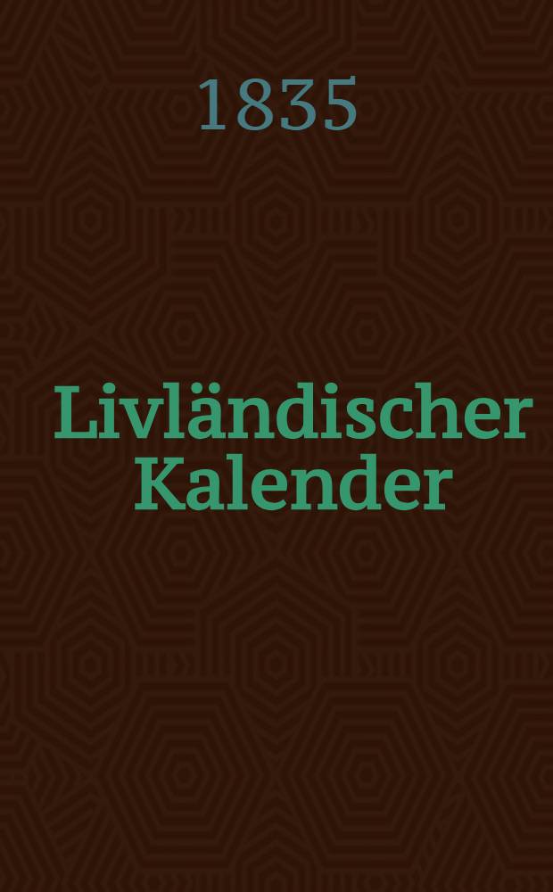 Livländischer Kalender
