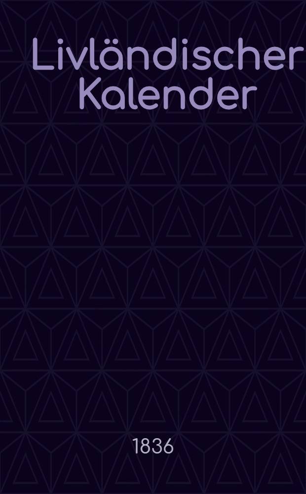 Livländischer Kalender