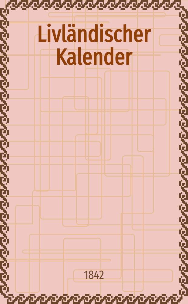 Livländischer Kalender