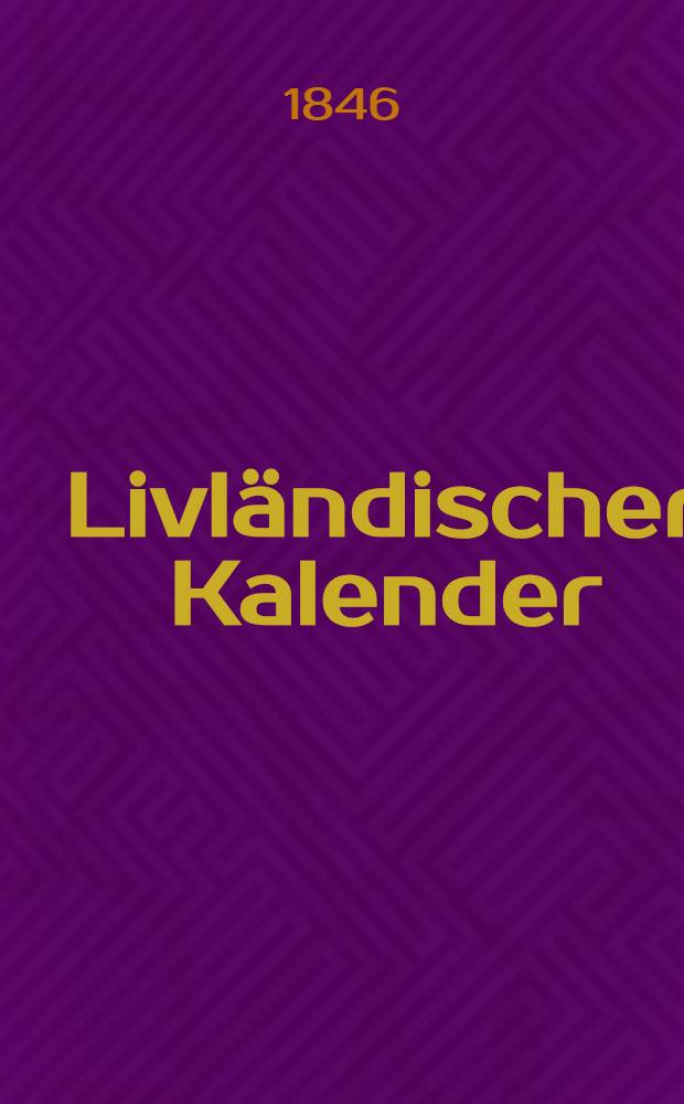 Livländischer Kalender