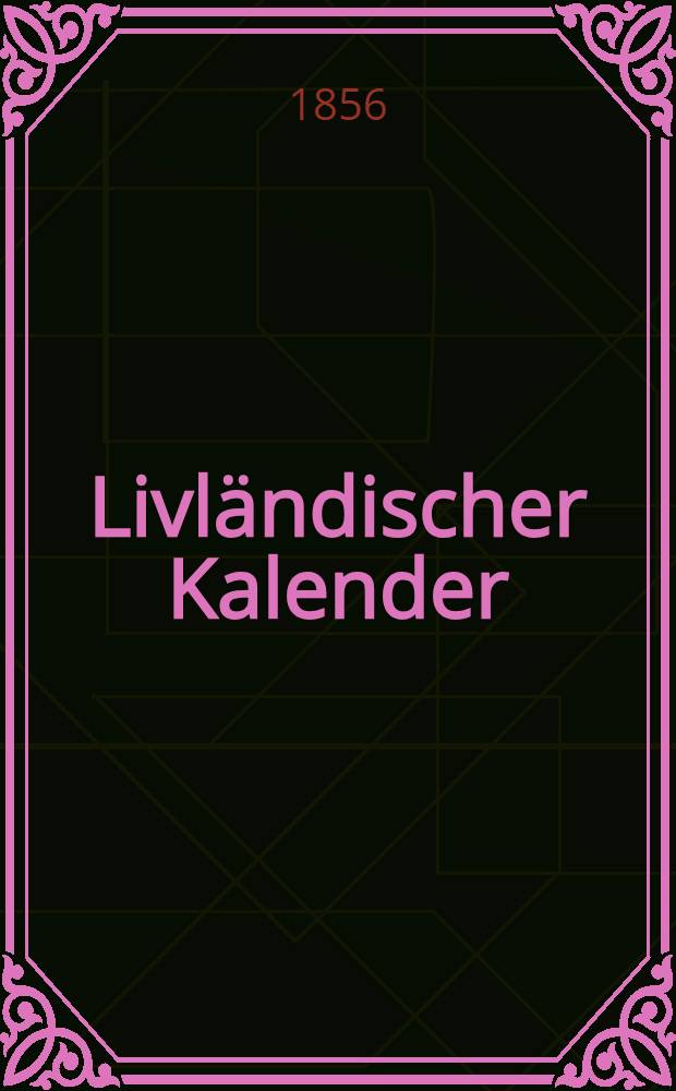 Livländischer Kalender