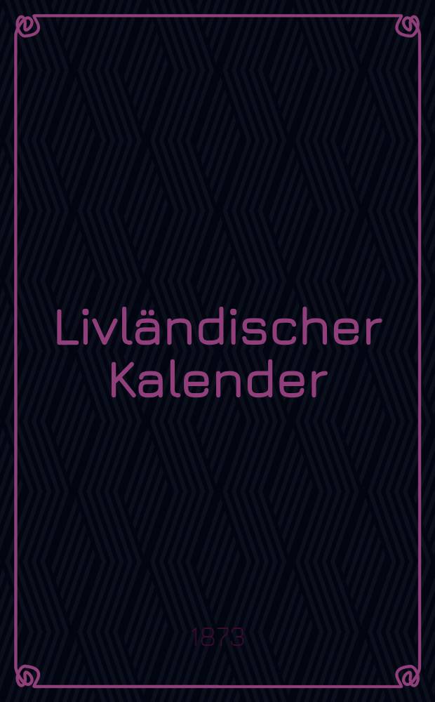Livländischer Kalender