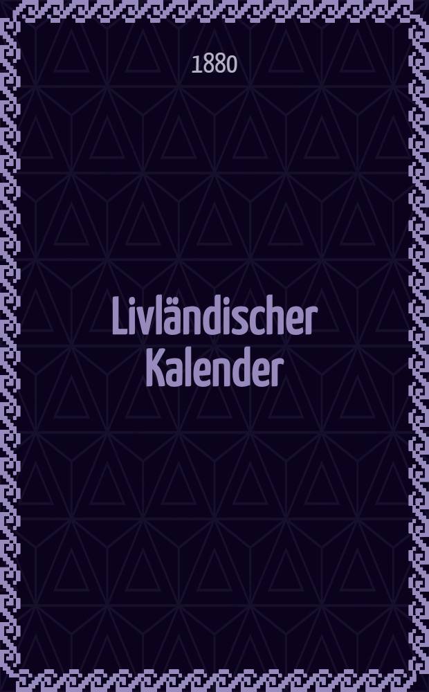 Livländischer Kalender