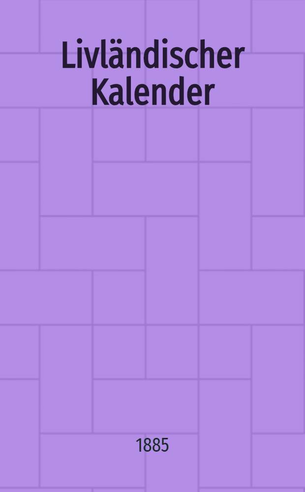 Livländischer Kalender
