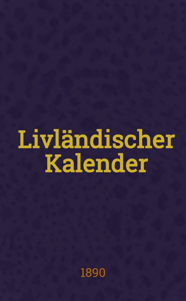 Livländischer Kalender