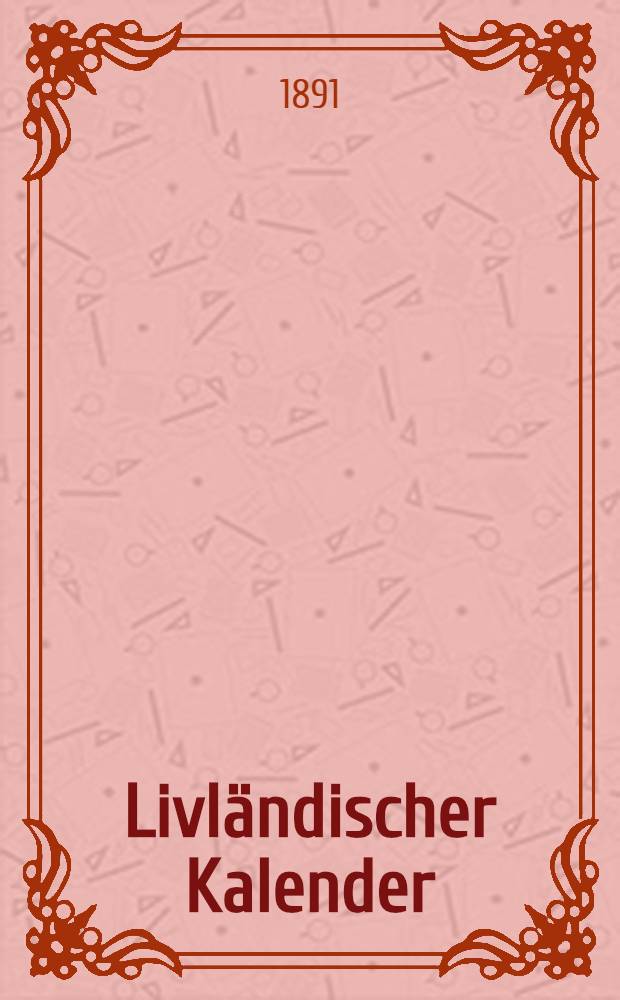 Livländischer Kalender