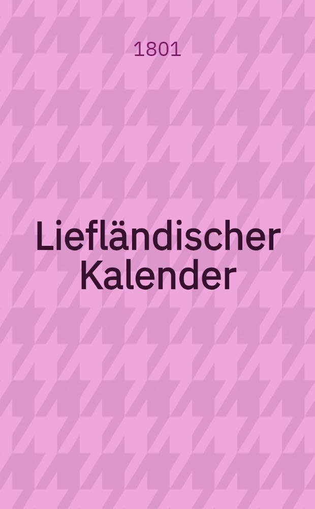 Liefl&auml;ndischer Kalender