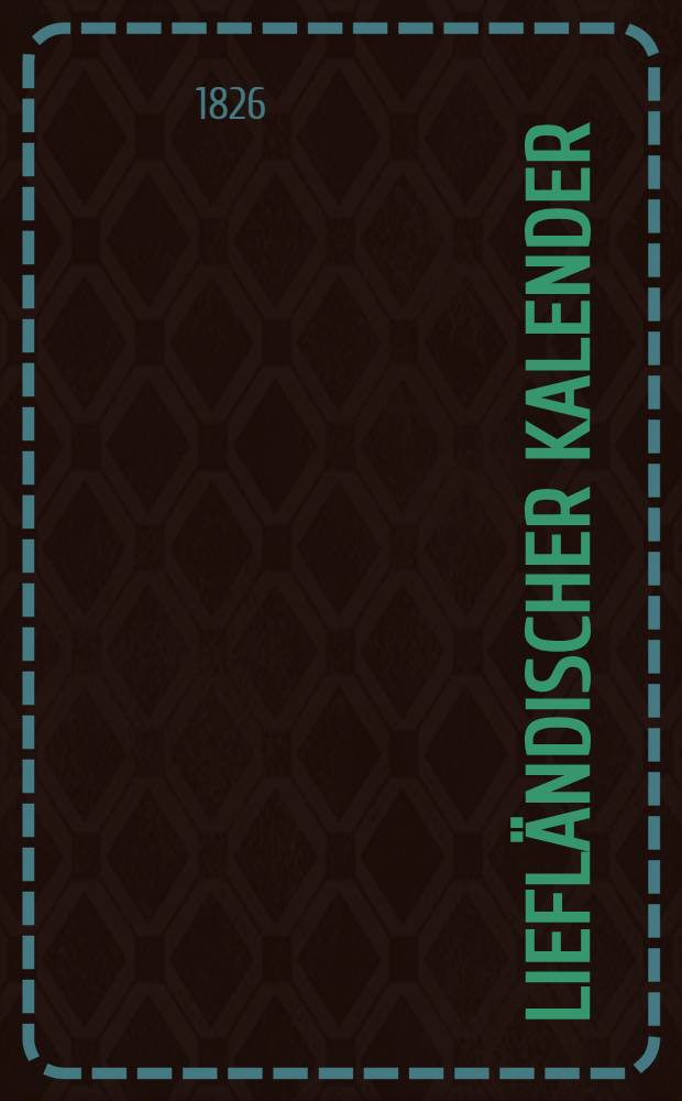 Liefländischer Kalender