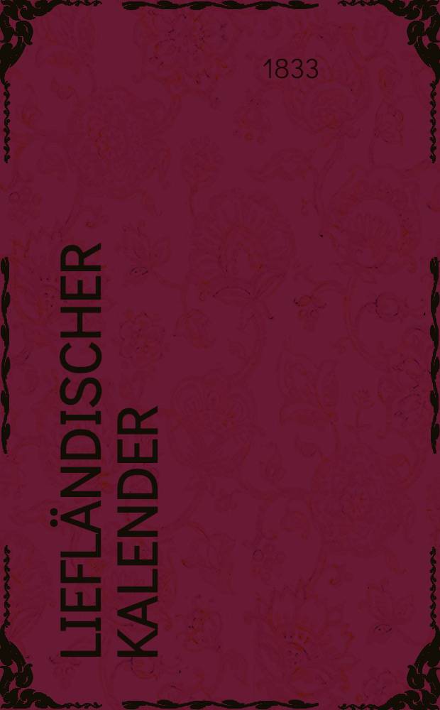Liefländischer Kalender