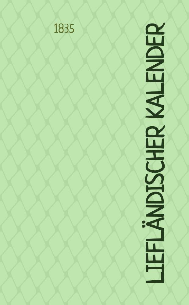 Liefländischer Kalender
