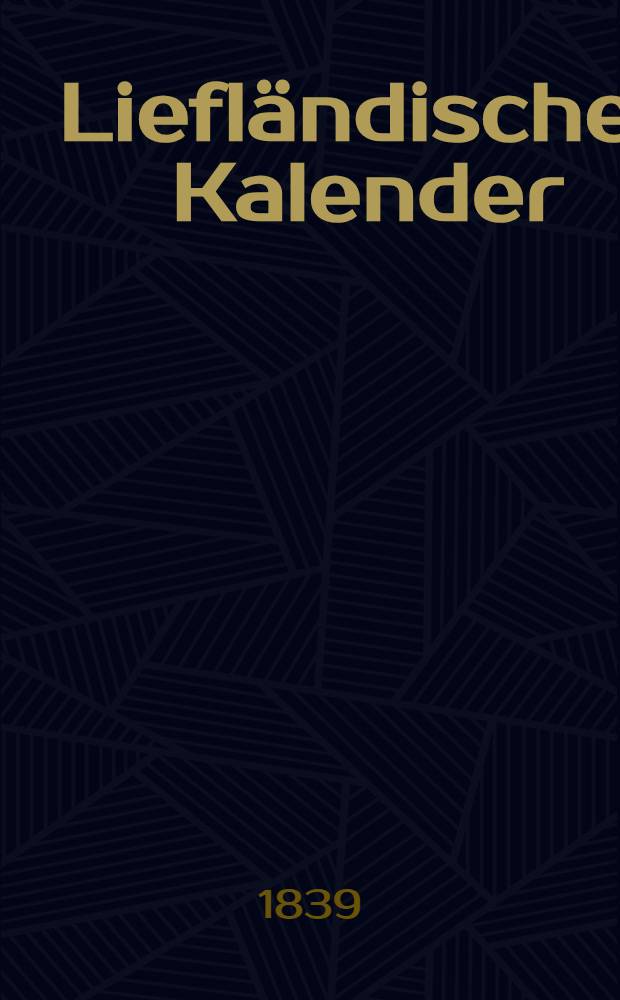 Liefländischer Kalender