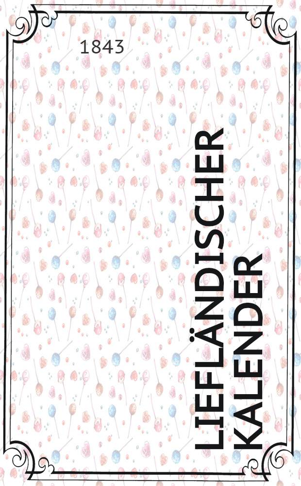 Liefländischer Kalender