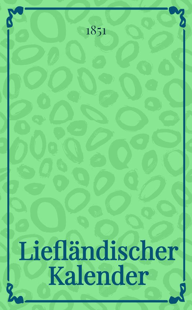 Liefländischer Kalender