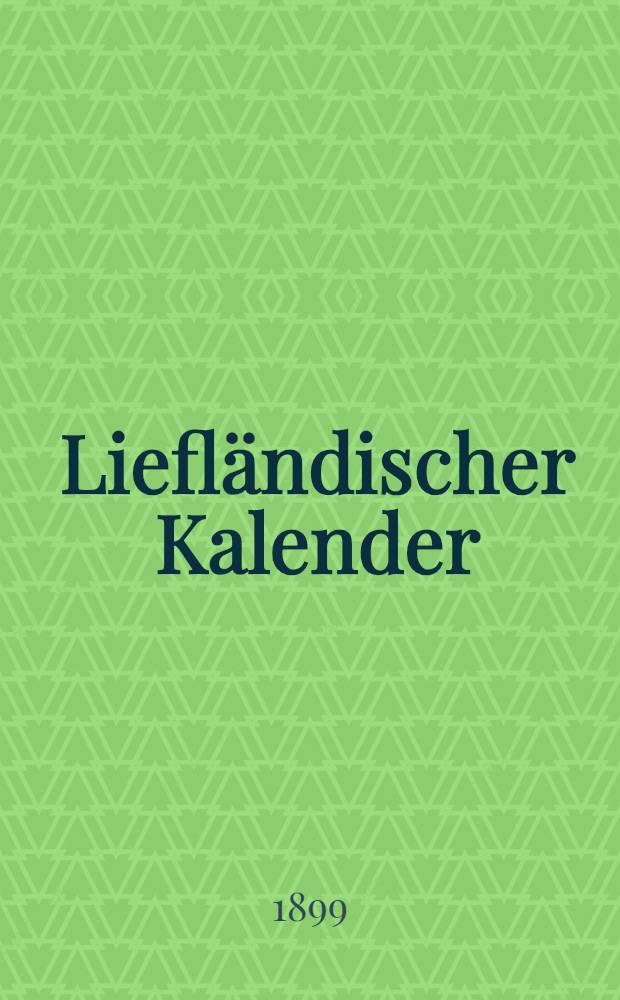 Liefländischer Kalender