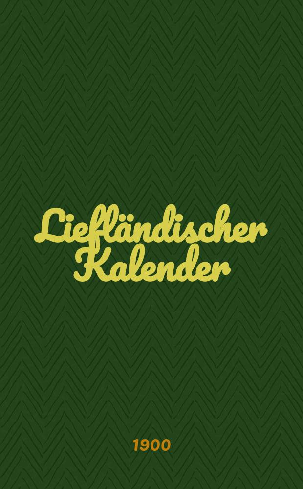 Liefländischer Kalender