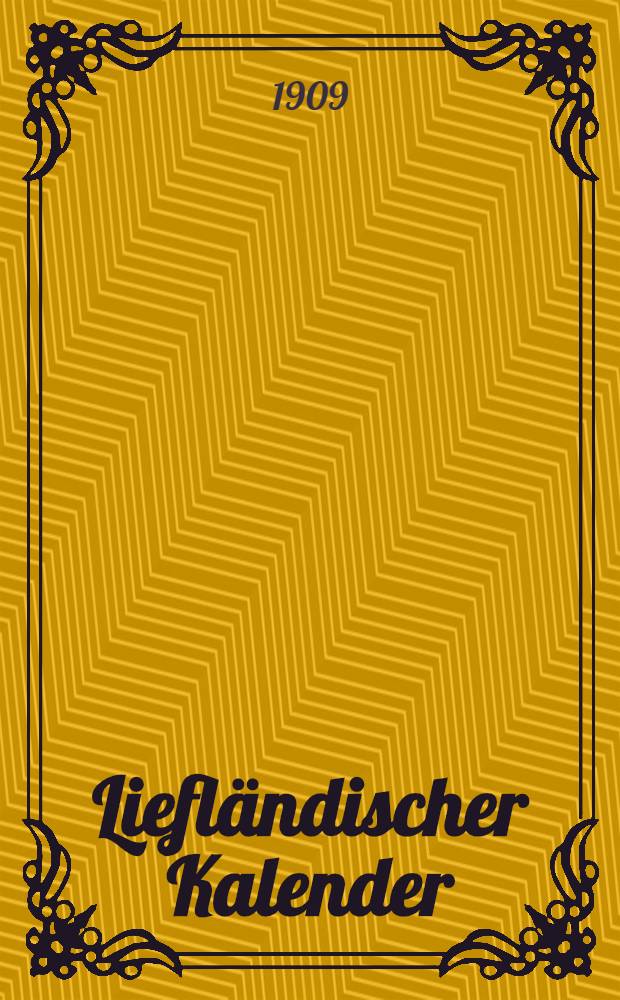 Liefländischer Kalender