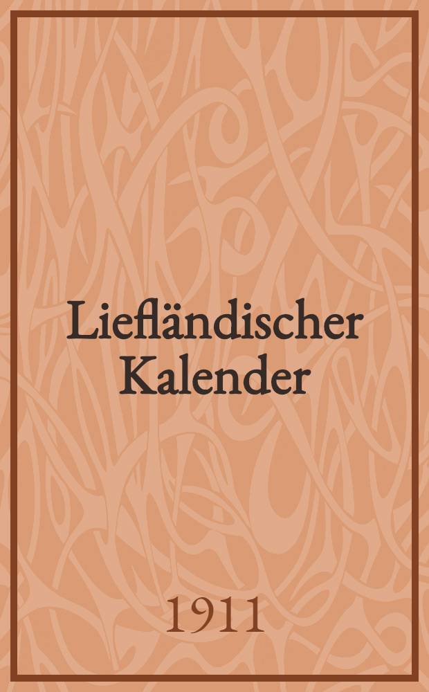 Liefländischer Kalender