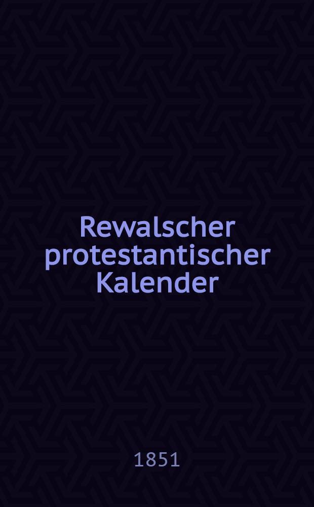 Rewalscher protestantischer Kalender : Nebst Adressbuch für Estland