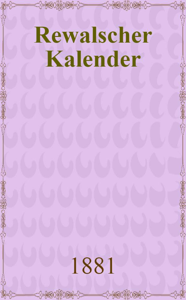 Rewalscher Kalender