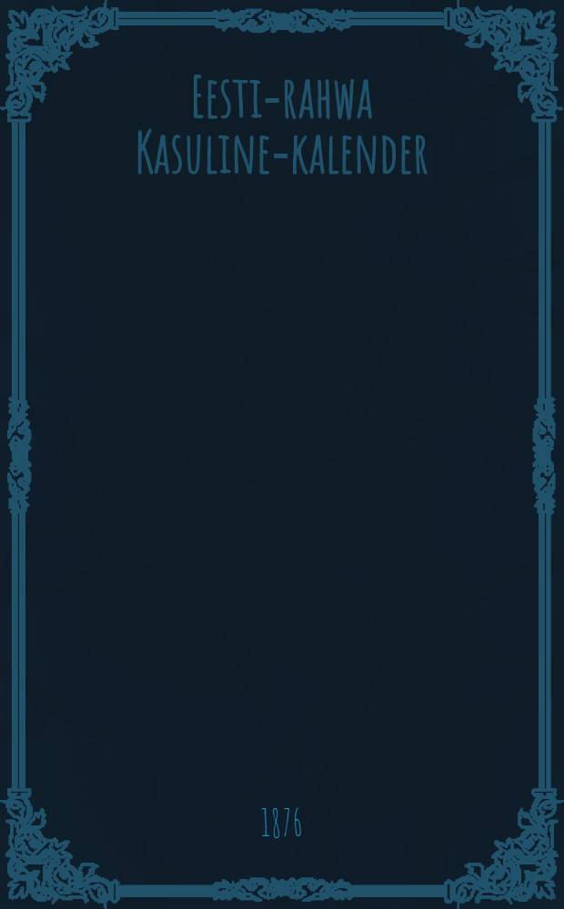 Eesti-rahwa Kasuline-kalender