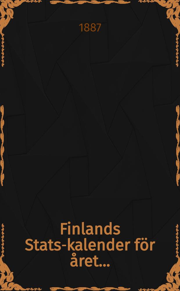 Finlands Stats-kalender för året ..