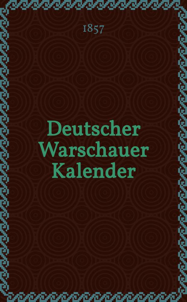 Deutscher Warschauer Kalender