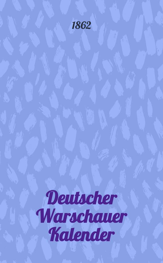 Deutscher Warschauer Kalender