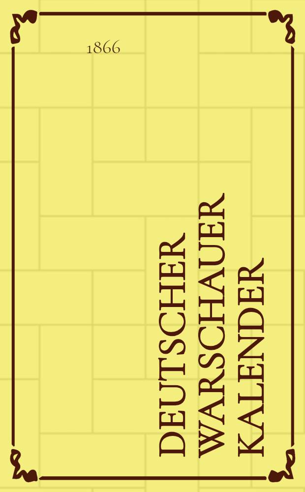Deutscher Warschauer Kalender
