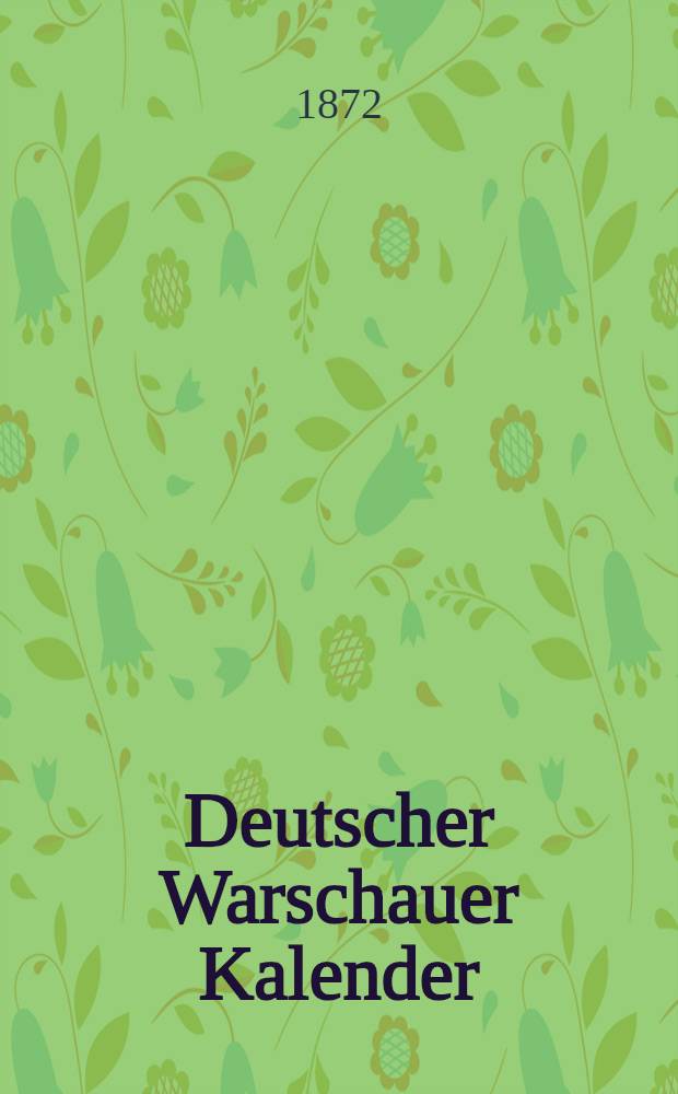 Deutscher Warschauer Kalender