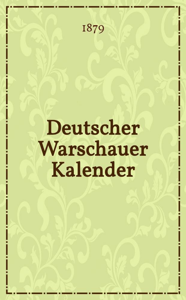 Deutscher Warschauer Kalender