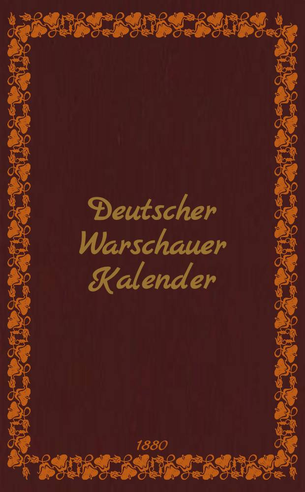 Deutscher Warschauer Kalender