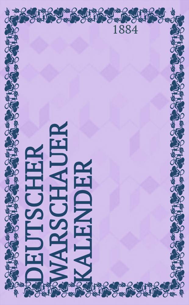 Deutscher Warschauer Kalender