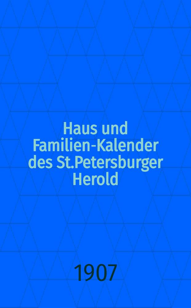 Haus und Familien-Kalender des St.Petersburger Herold