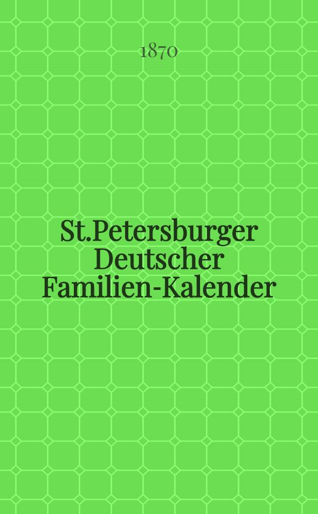 St.Petersburger Deutscher Familien-Kalender