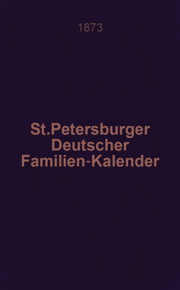 St.Petersburger Deutscher Familien-Kalender