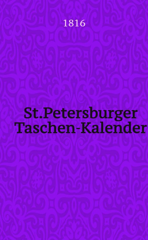 St.Petersburger Taschen-Kalender