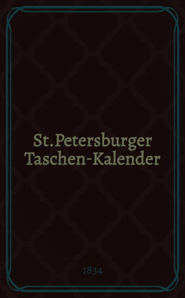 St.Petersburger Taschen-Kalender