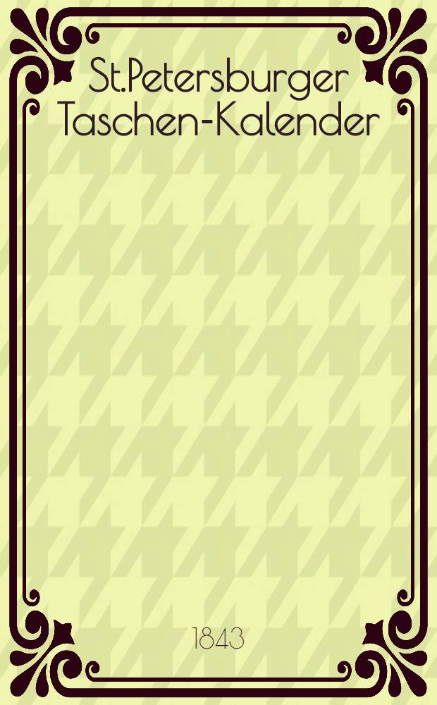 St.Petersburger Taschen-Kalender