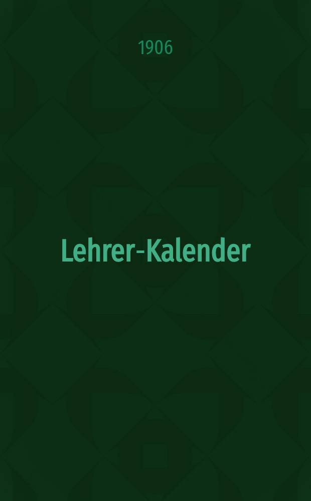 Lehrer-Kalender