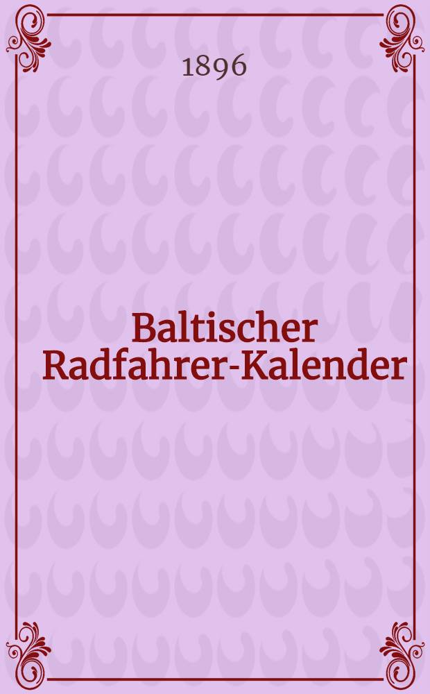 Baltischer Radfahrer-Kalender