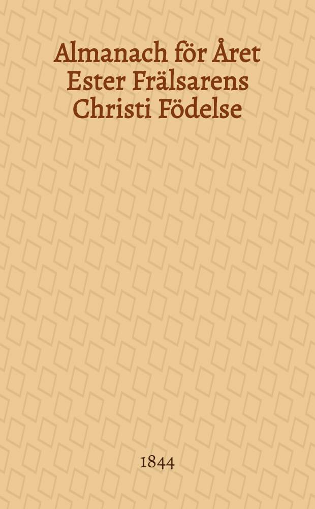 Almanach för Året Ester Frälsarens Christi Födelse : Till Åbo Horizont