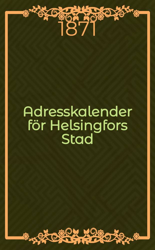 Adresskalender för Helsingfors Stad