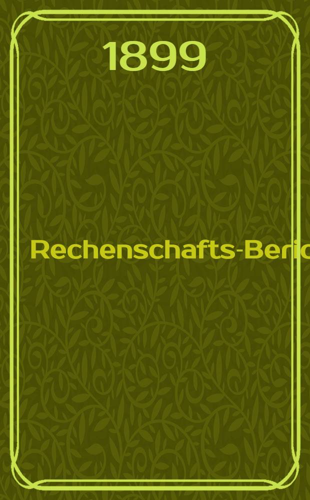 Rechenschafts-Bericht