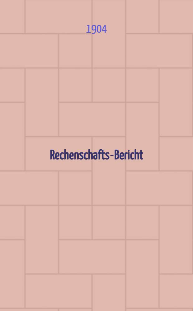 Rechenschafts-Bericht