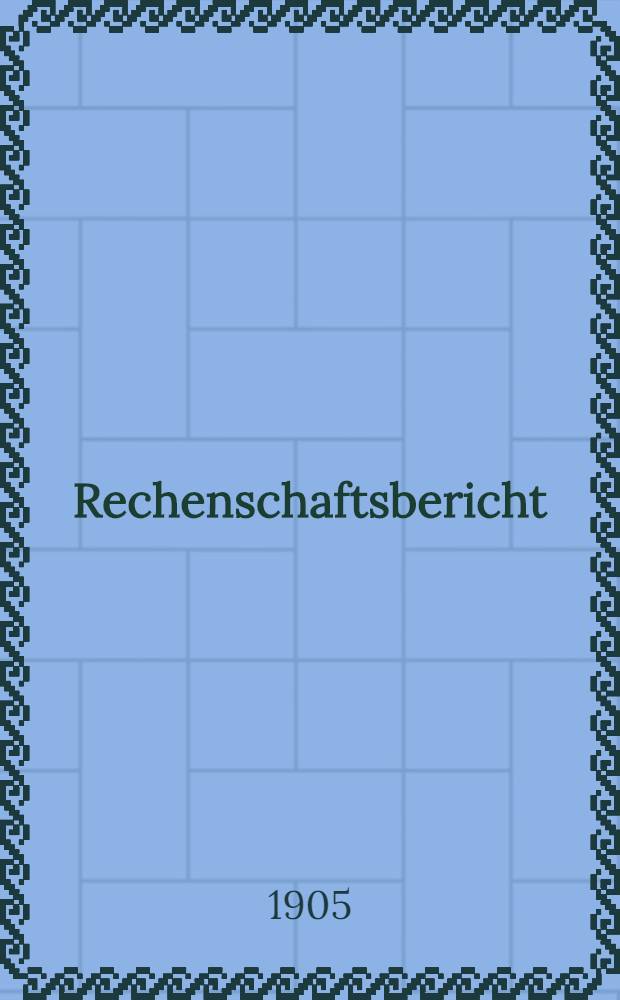 Rechenschaftsbericht