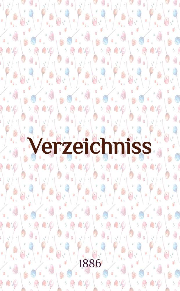 Verzeichniss