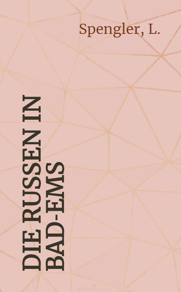 Die Russen in Bad-Ems