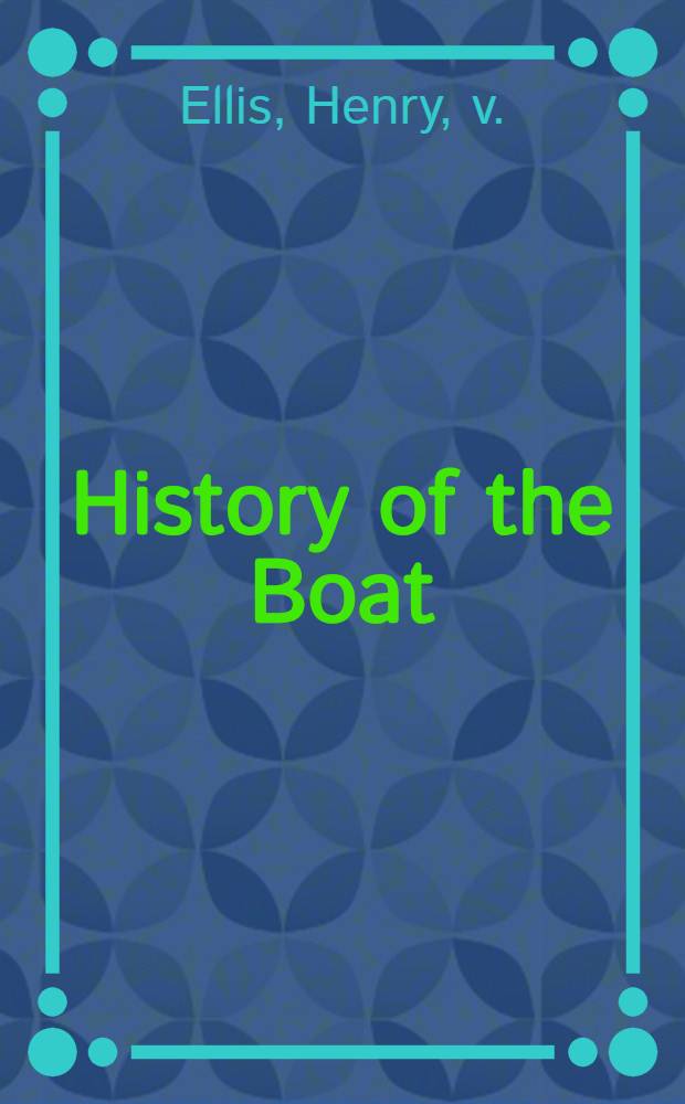 History of the Boat