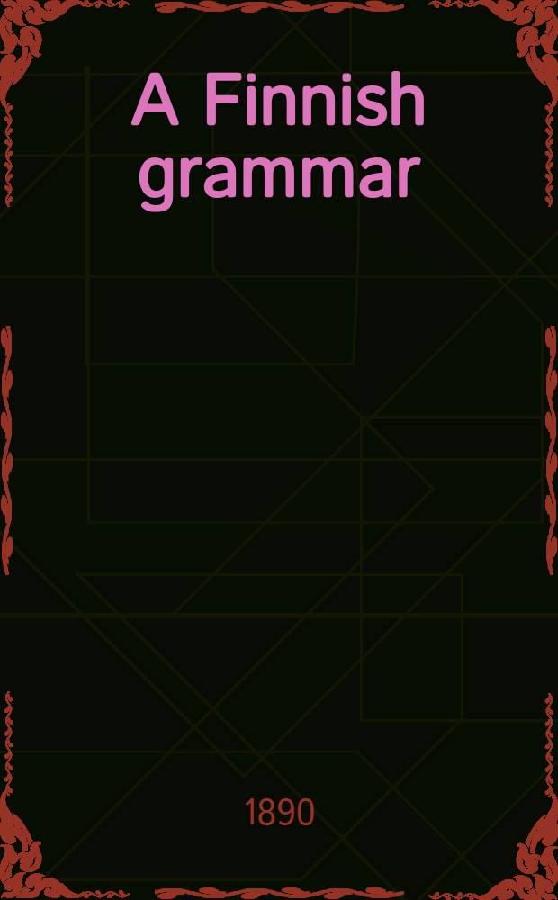 A Finnish grammar