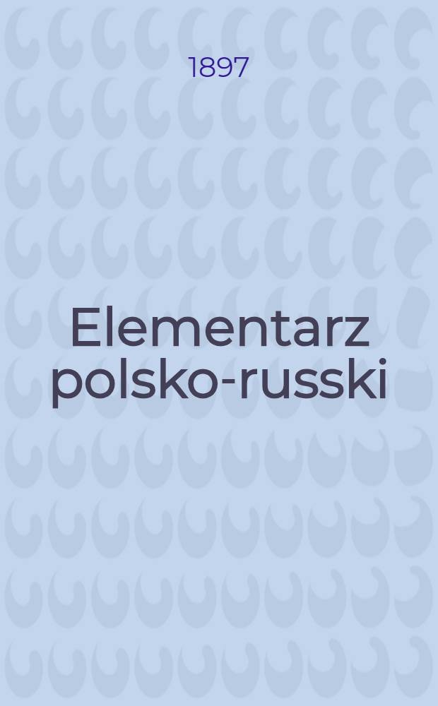 Elementarz polsko-russki